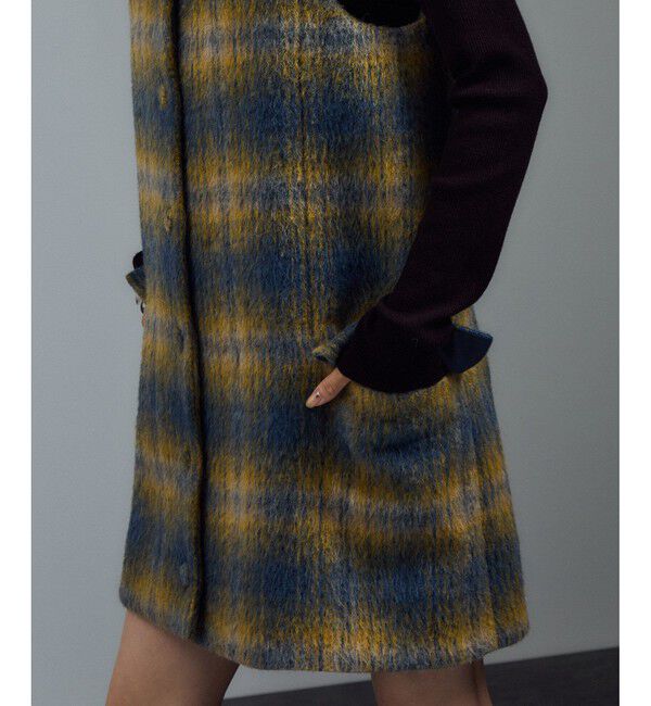 SALON adam et rope'「BALLIシャギーミニジャンパースカート」|ワンピース|