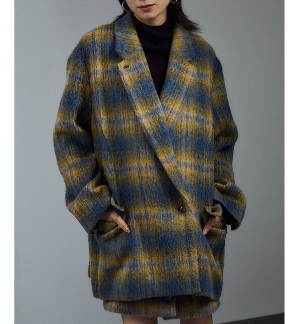 SALON adam et rope'「BALLIシャギーミニジャンパースカート」|ワンピース|