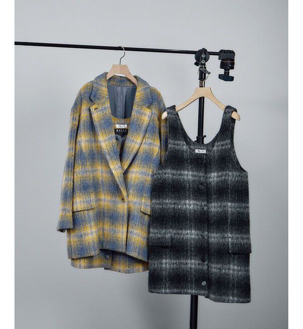 SALON adam et rope'「BALLIシャギーミニジャンパースカート」|ワンピース|