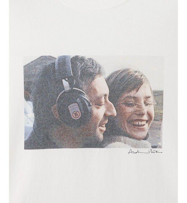 SALON adam et rope'「【COUTURE D'ADAM（クチュール ド アダム）】Jane&Serge at Beach フォトT」|Tシャツ・カットソー|