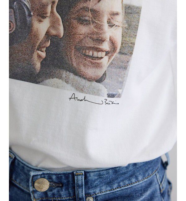 SALON adam et rope'「【COUTURE D'ADAM（クチュール ド アダム）】Jane&Serge at Beach フォトT」|Tシャツ・カットソー|