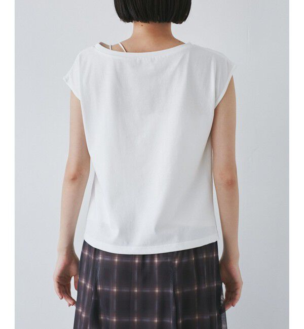 VIS「アシメギャザートップス」|Tシャツ・カットソー|