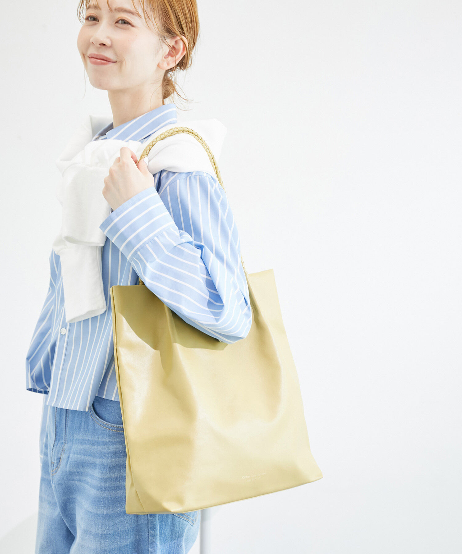 ROPE PICNIC PASSAGE「【累計43,000点突破】A4対応/洗えるメッシュハンドルトートバッグ」|トートバッグ|イエロー系(81)