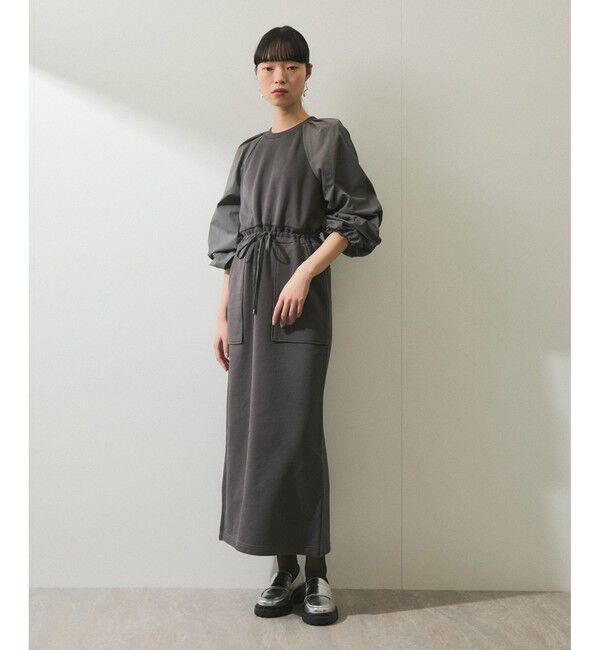 ADAM ET ROPE'「【WEB限定】スウェットコンビワンピース」|ワンピース|