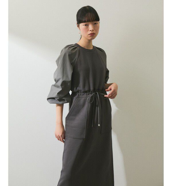 ADAM ET ROPE'「【WEB限定】スウェットコンビワンピース」|ワンピース|
