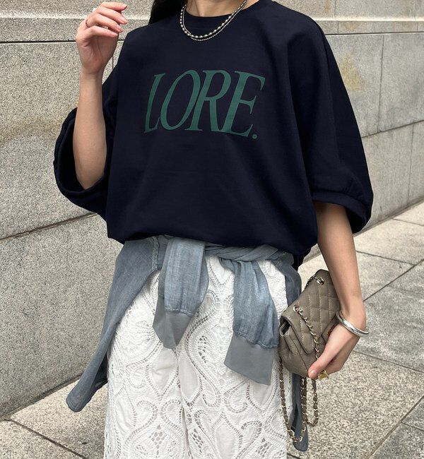  「LOREプリントドルマンプルオーバー」|Tシャツ・カットソー|