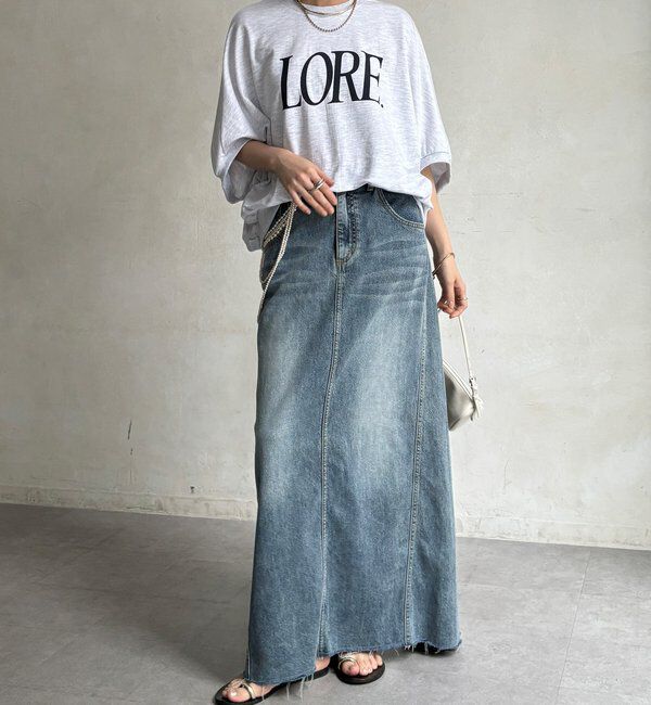  「LOREプリントドルマンプルオーバー」|Tシャツ・カットソー|