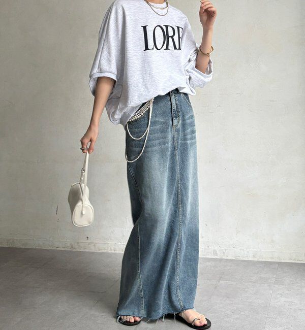  「LOREプリントドルマンプルオーバー」|Tシャツ・カットソー|