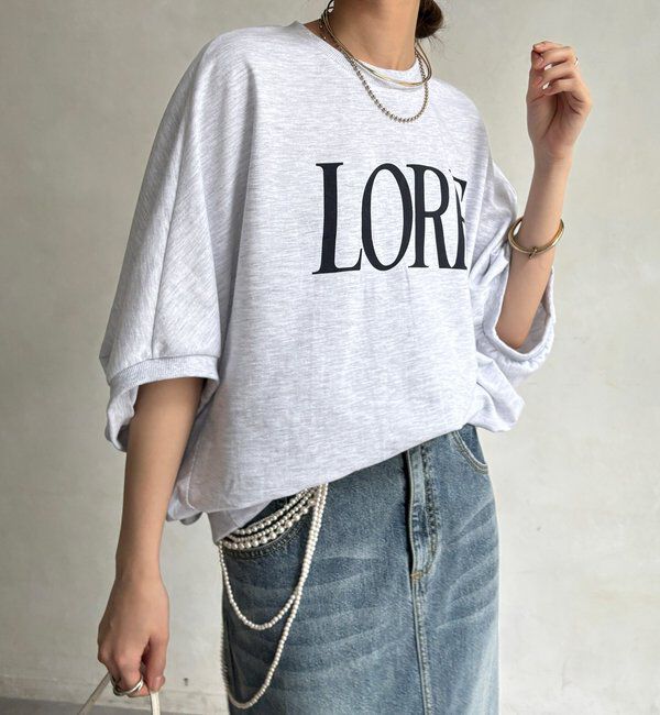  「LOREプリントドルマンプルオーバー」|Tシャツ・カットソー|
