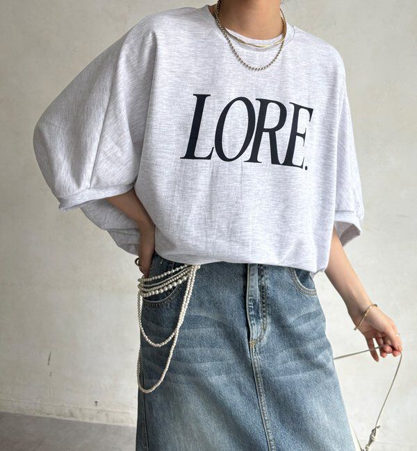  「LOREプリントドルマンプルオーバー」|Tシャツ・カットソー|
