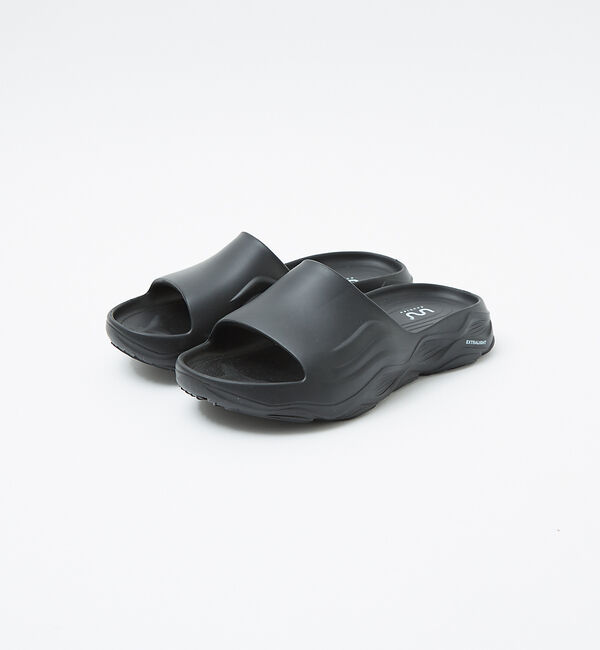 ABAHOUSE「【Doubleu /ダブリュー】ULTRA SPORTY SLIDE MBL E」|サンダル|ブラック