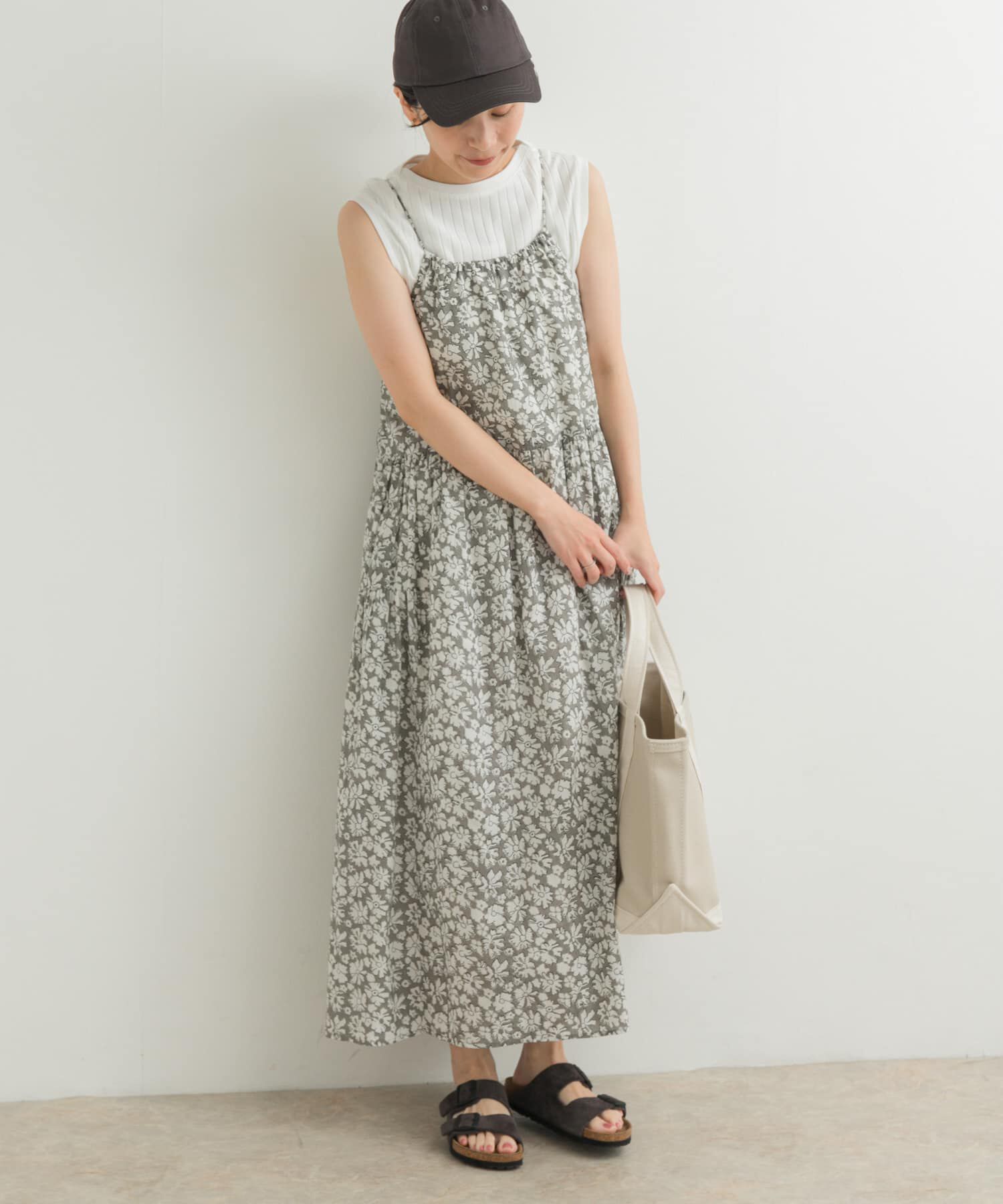 URBAN RESEARCH DOORS「コットンフラワーキャミワンピース」|ワンピース|