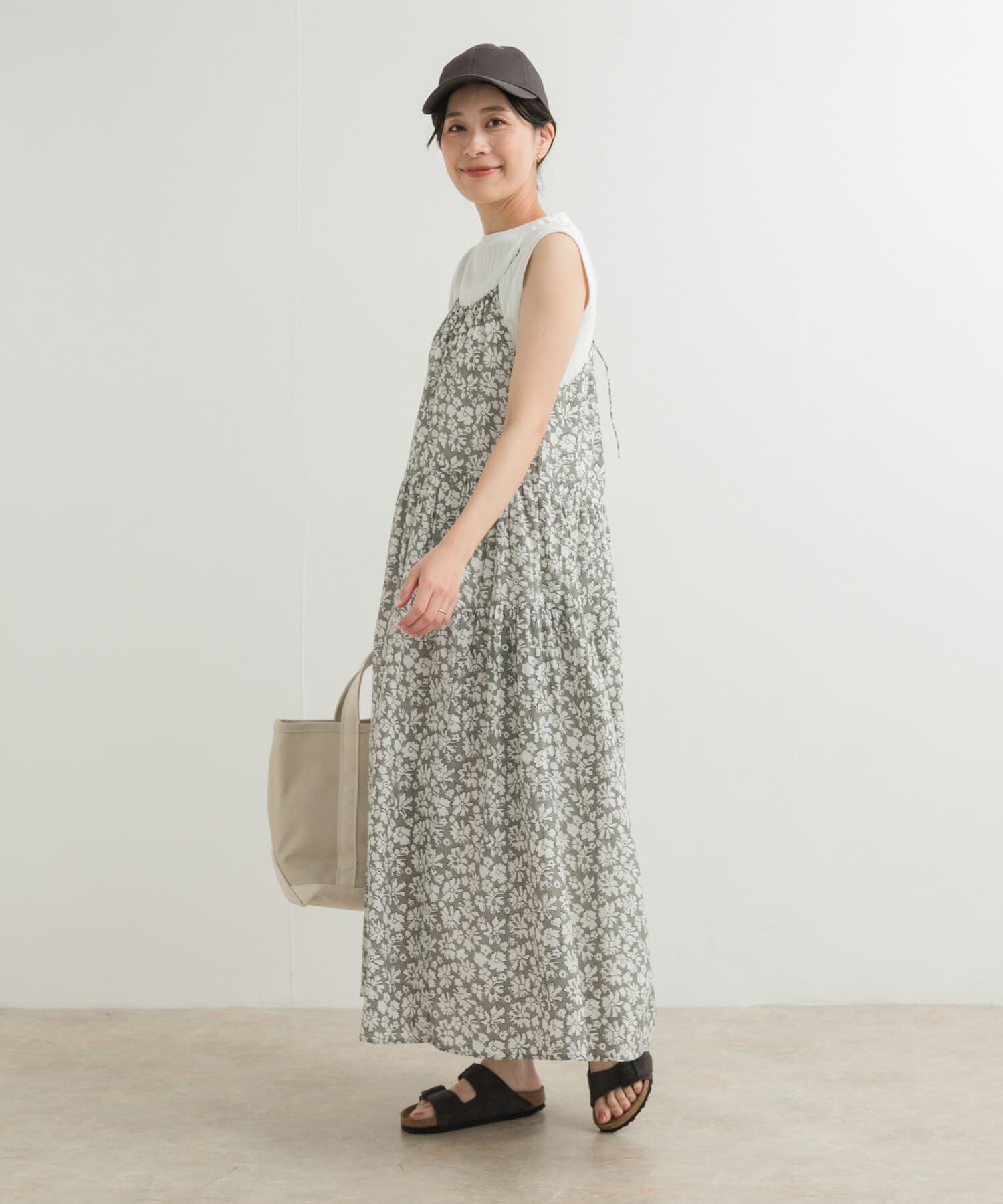 URBAN RESEARCH DOORS「コットンフラワーキャミワンピース」|ワンピース|