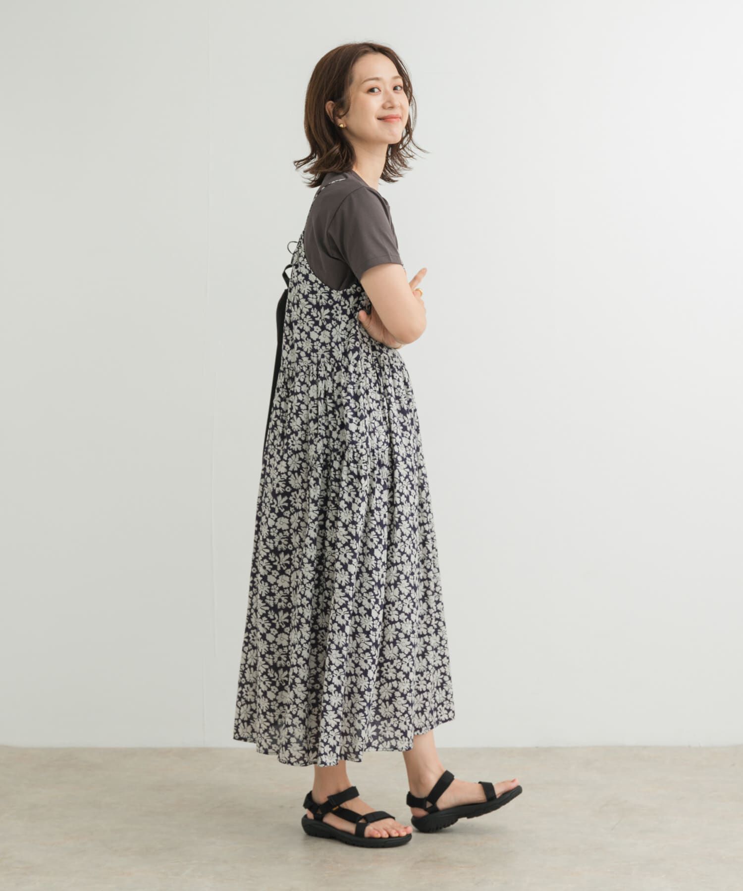 URBAN RESEARCH DOORS「コットンフラワーキャミワンピース」|ワンピース|