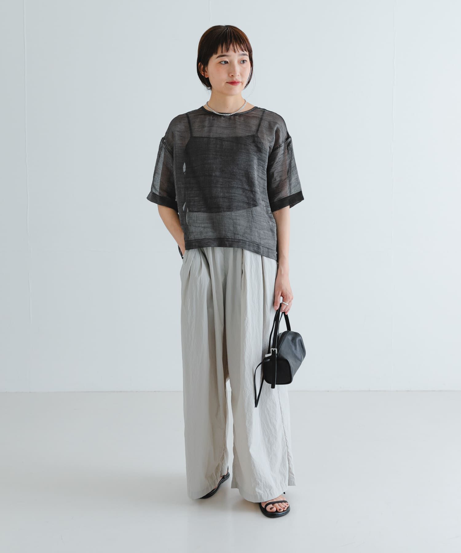 URBAN RESEARCH「シルクブレンドシアーブラウス」|シャツ・ブラウス|