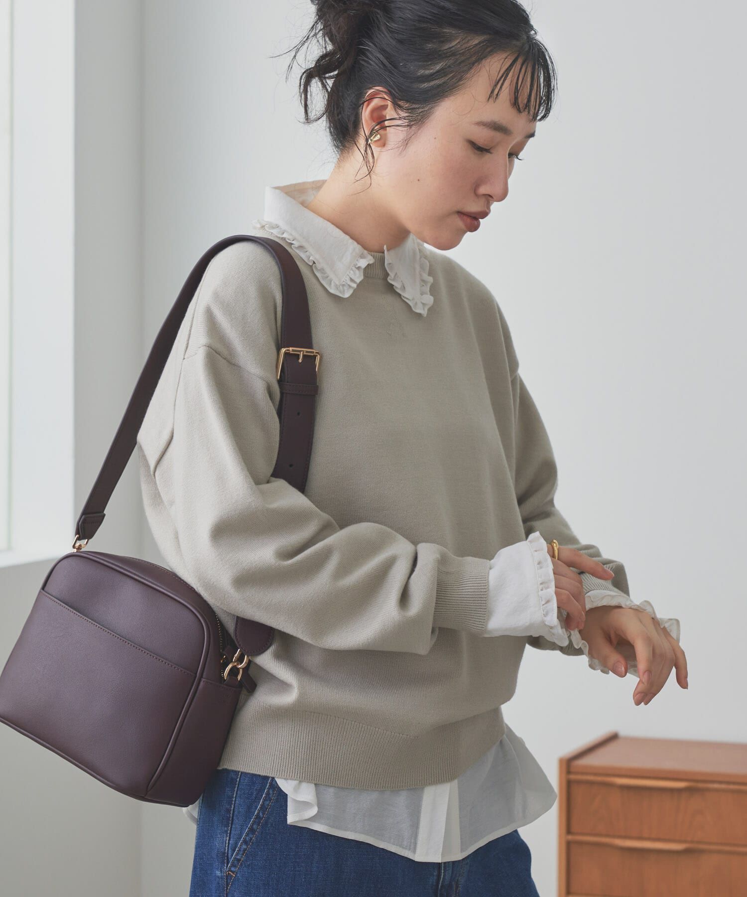 URBAN RESEARCH DOORS「『仁村紗和さん着用』『UR TECH 200日ﾆｯﾄ』ｽｳｪｯﾄﾗｲｸﾌﾟﾙｵｰ  」|ニット・セーター|