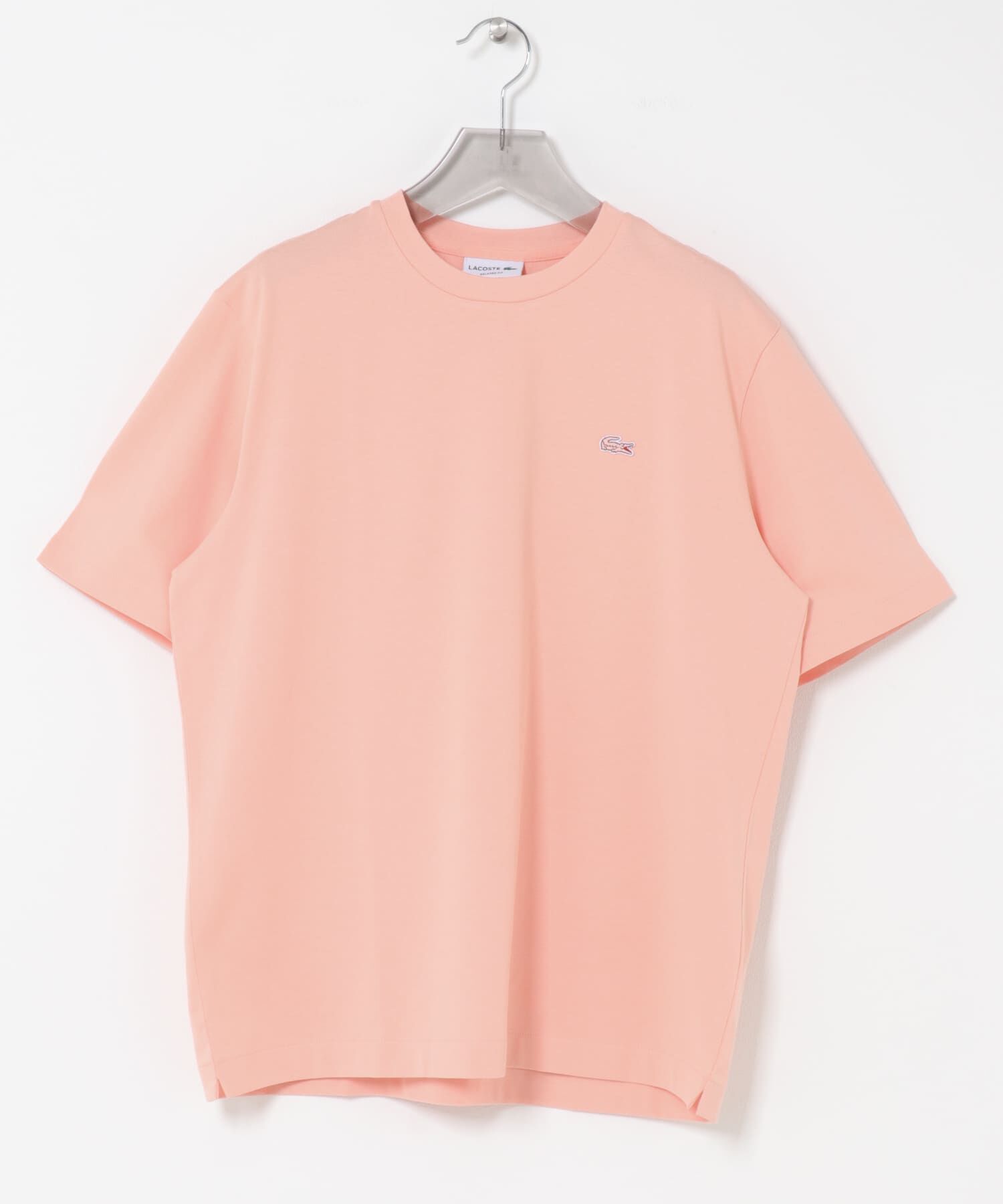 URBAN RESEARCH「LACOSTE　アウトラインクロッククルーネックTシャツ」|Tシャツ・カットソー|ピンク系その他