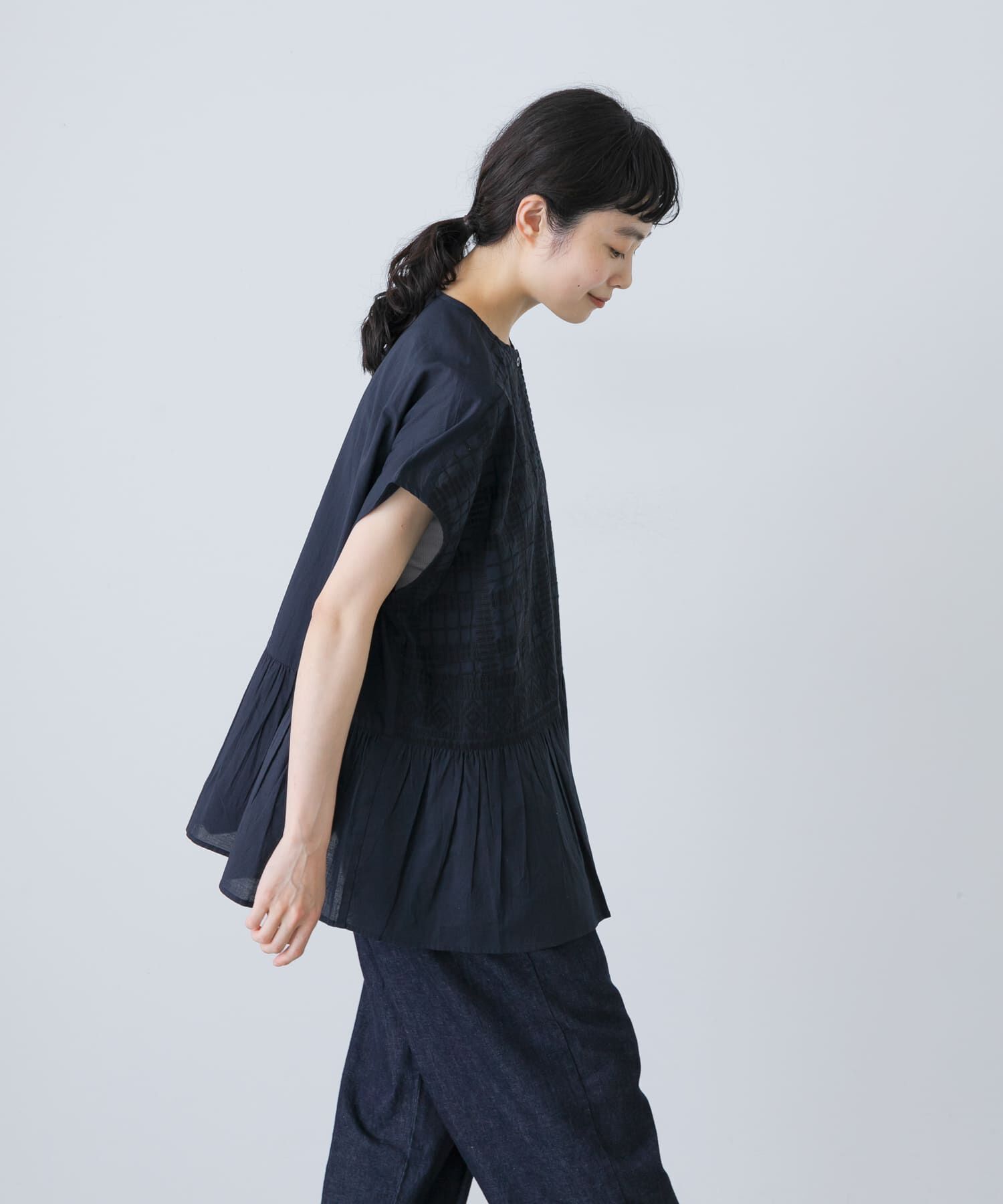 フロント刺繍フレンチブラウス（かぐれ）｜ルミネのファッション通販