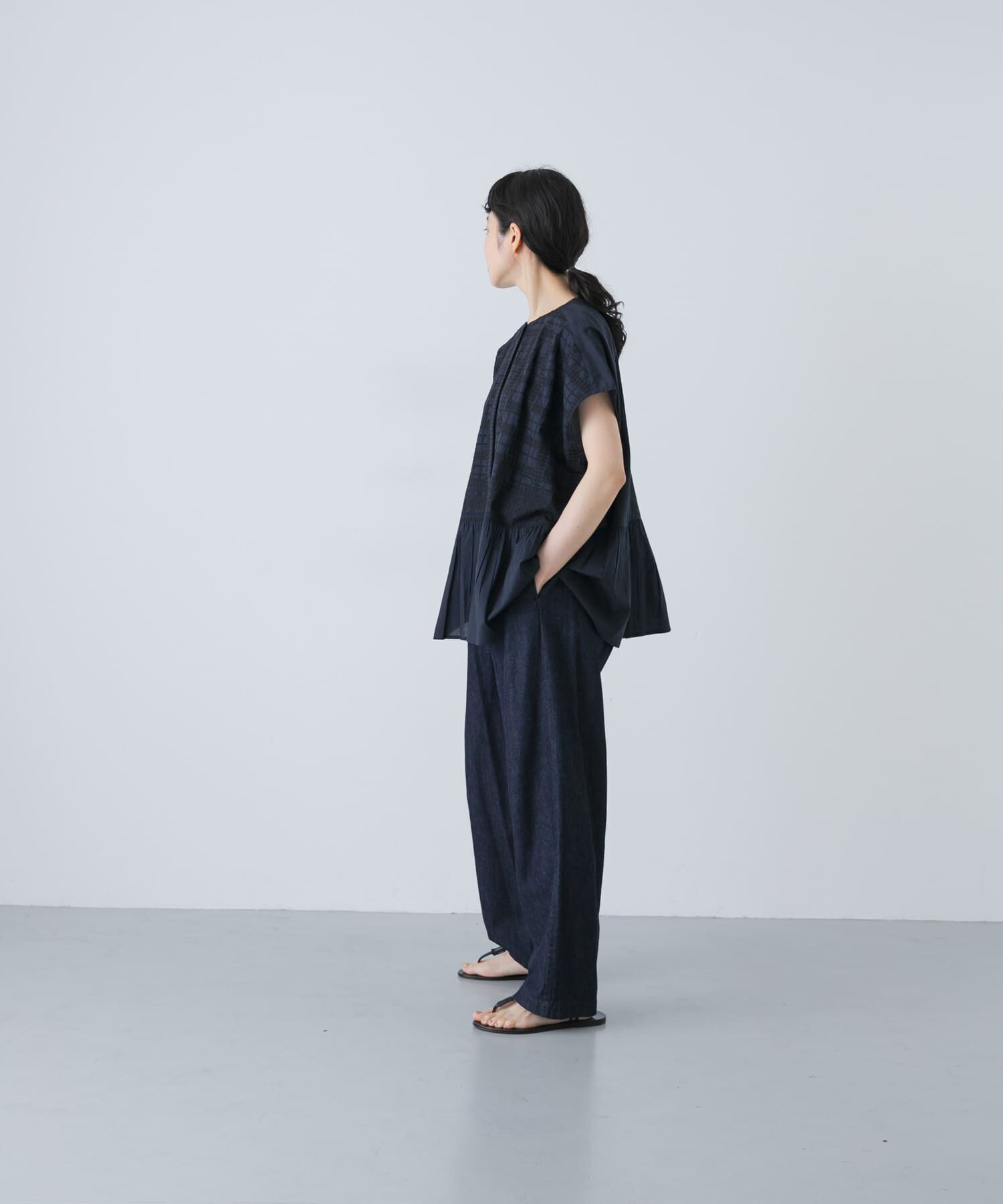 フロント刺繍フレンチブラウス（かぐれ）｜ルミネのファッション通販