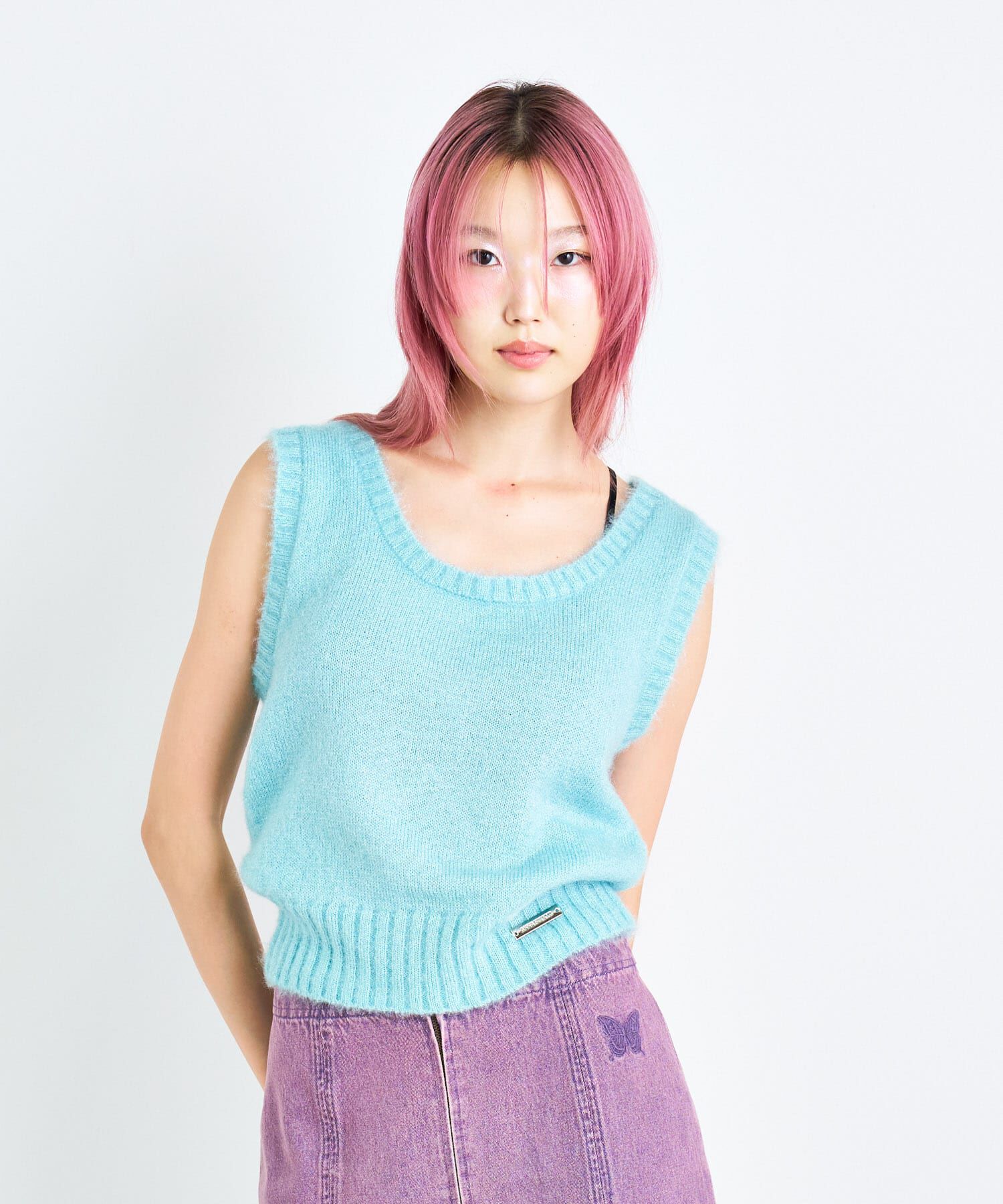 SENSE OF PLACE by URBAN RESEARCH「ANNA SUI NYC　ラメニットベスト」|ニット・セーター|