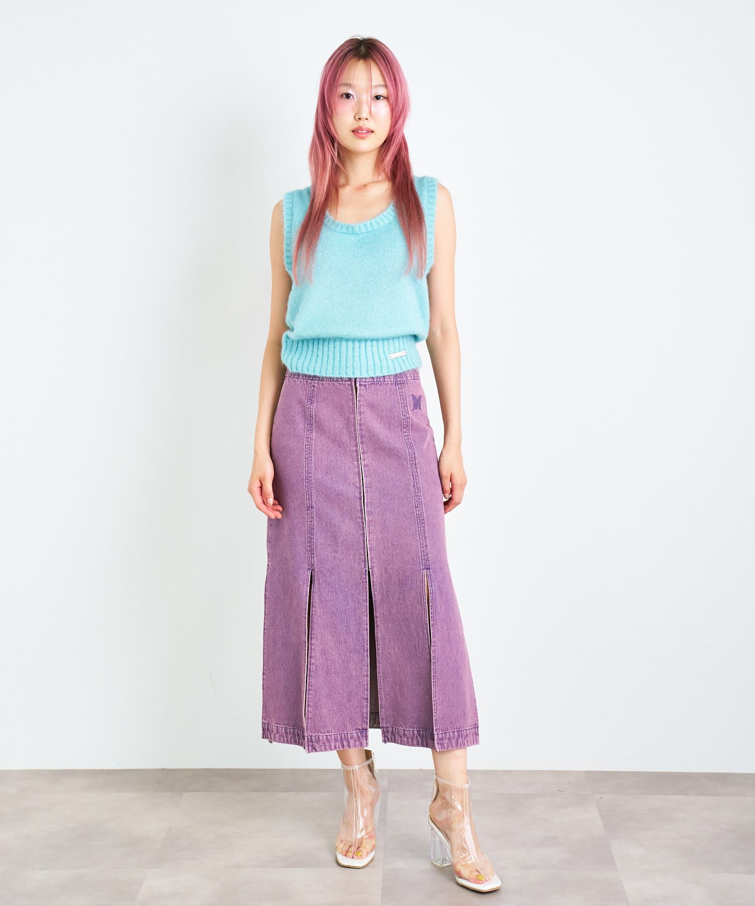SENSE OF PLACE by URBAN RESEARCH「ANNA SUI NYC　ラメニットベスト」|ニット・セーター|