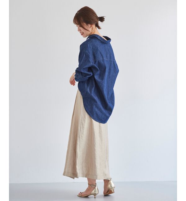 le.coeur blanc「シャイニータックギャザースカート」|スカート|