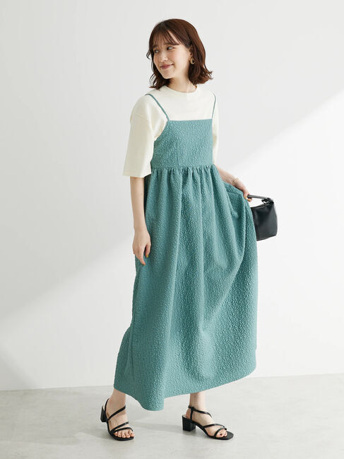 Green Parks「・ELENCARE　DUE　フクレキャミワンピース」|ワンピース|グリーン