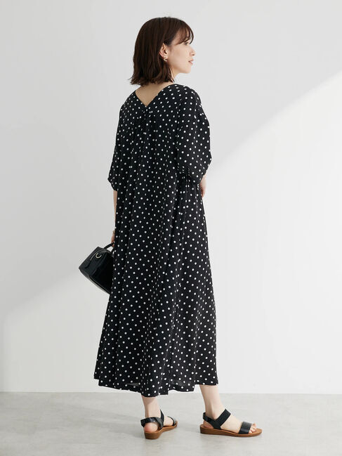 Green Parks「・novem9　ドットpt　Aラインワンピース」|ワンピース|