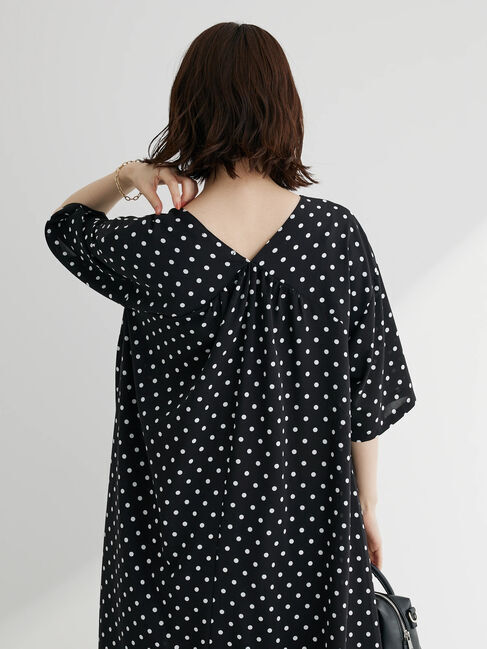 Green Parks「・novem9　ドットpt　Aラインワンピース」|ワンピース|