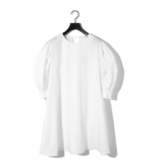 MIDIUMISOLID「MIDIUMISOLID for Ladies バックスリットボリュームスリーブチュニック」|シャツ・ブラウス|