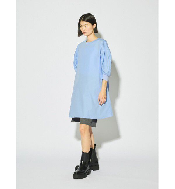 MIDIUMISOLID「MIDIUMISOLID for Ladies バックスリットボリュームスリーブチュニック」|シャツ・ブラウス|