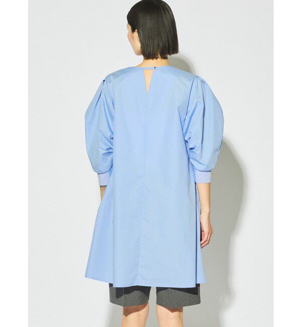 MIDIUMISOLID「MIDIUMISOLID for Ladies バックスリットボリュームスリーブチュニック」|シャツ・ブラウス|