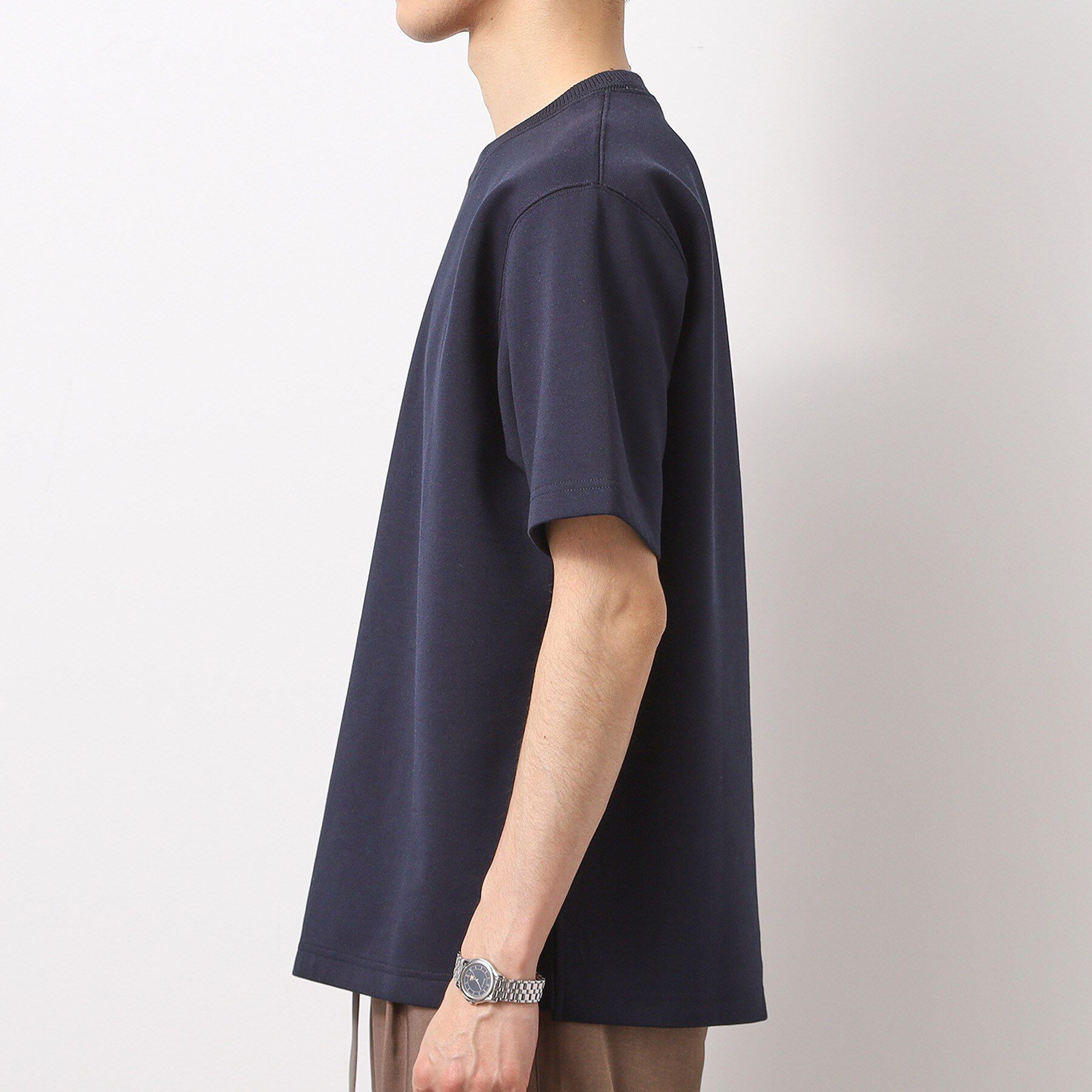 THE SHOP TK「ダブルフェイス半袖Tシャツ　【洗濯機OK】」|Tシャツ・カットソー|
