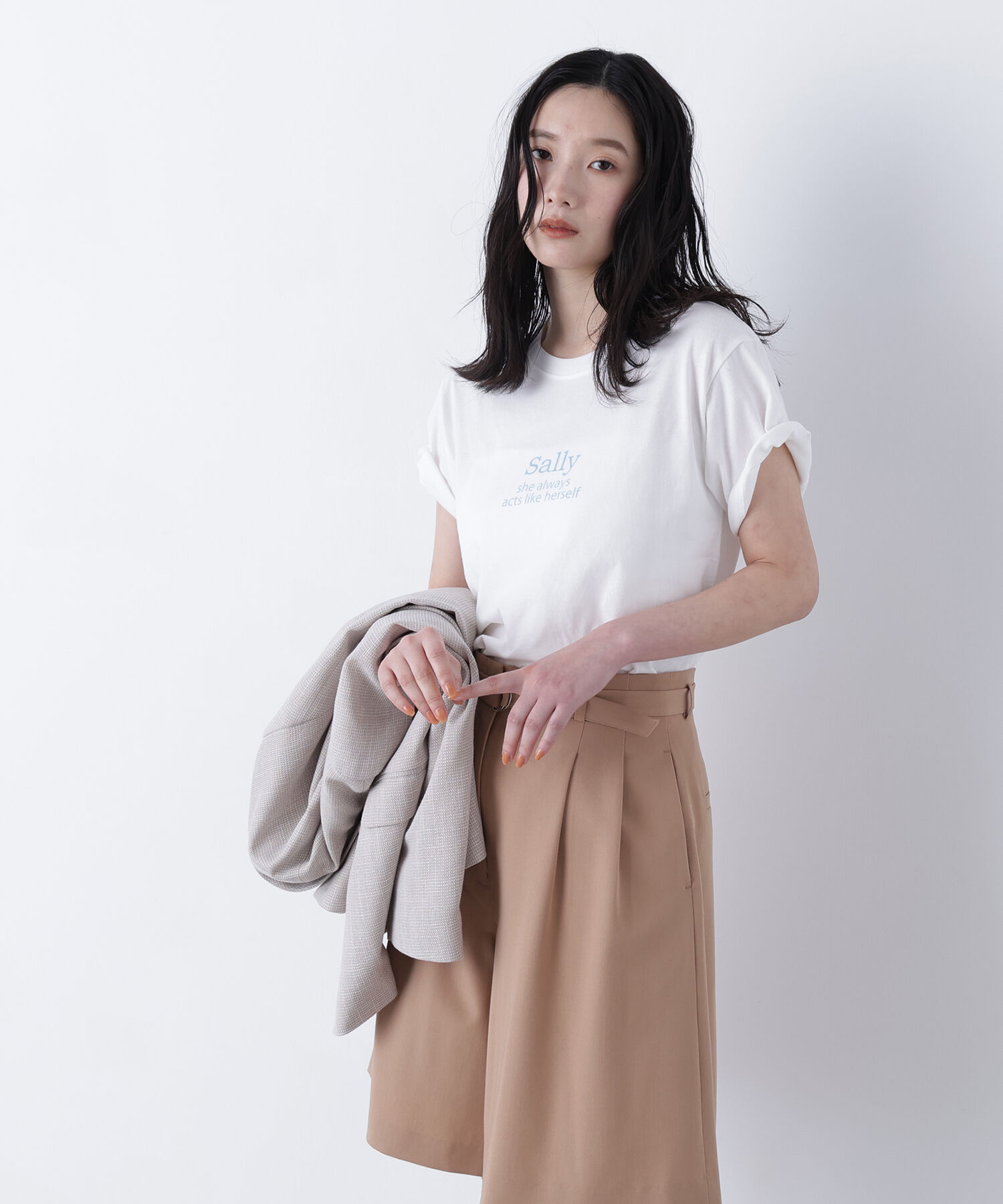  「〈N.〉ロゴプリントTシャツ」|Tシャツ・カットソー|