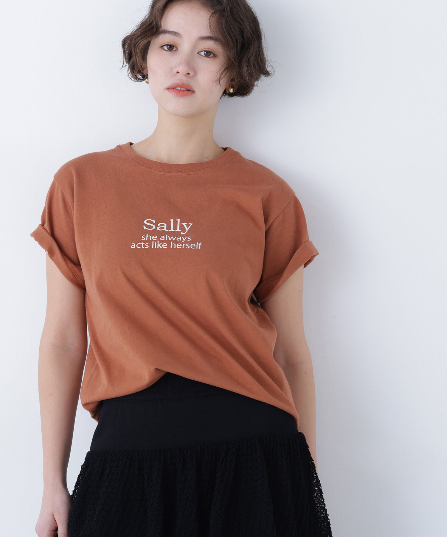 「〈N.〉ロゴプリントTシャツ」|Tシャツ・カットソー|キャラメルブ