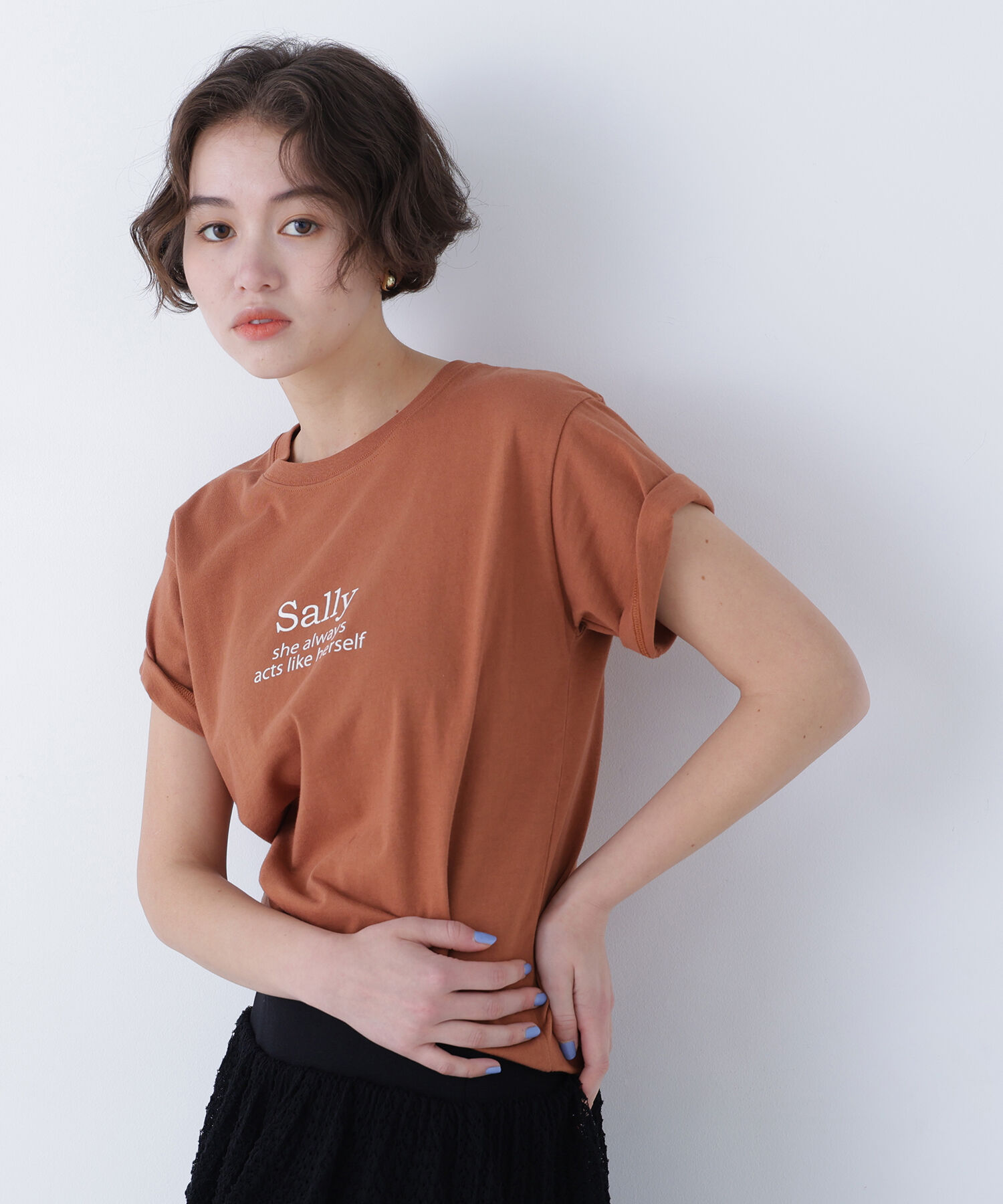  「〈N.〉ロゴプリントTシャツ」|Tシャツ・カットソー|