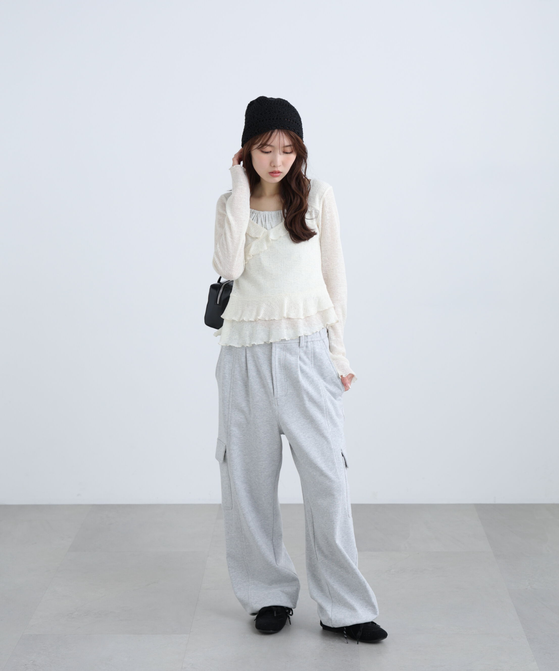  「ホルターインナーレイヤードカシュクールカットソー」|Tシャツ・カットソー|