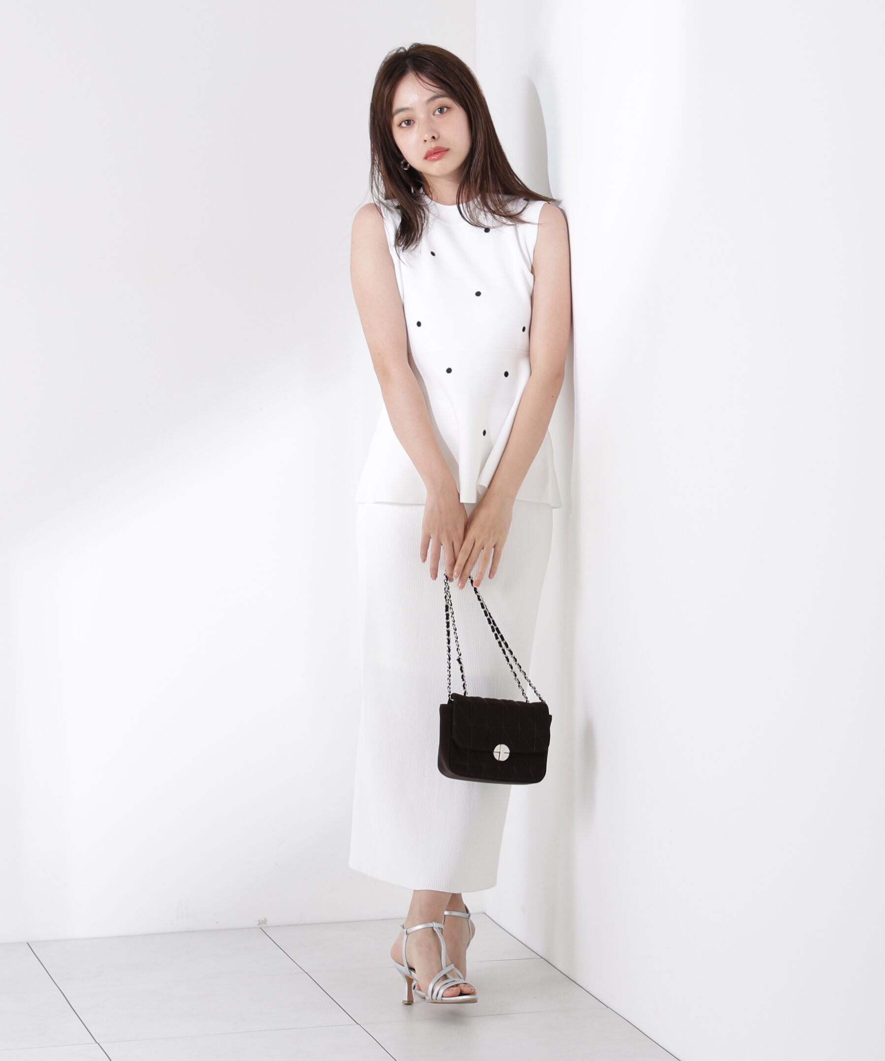 PROPORTION BODY DRESSING「ドット刺繍ニットセットアップ」|ワンピース|