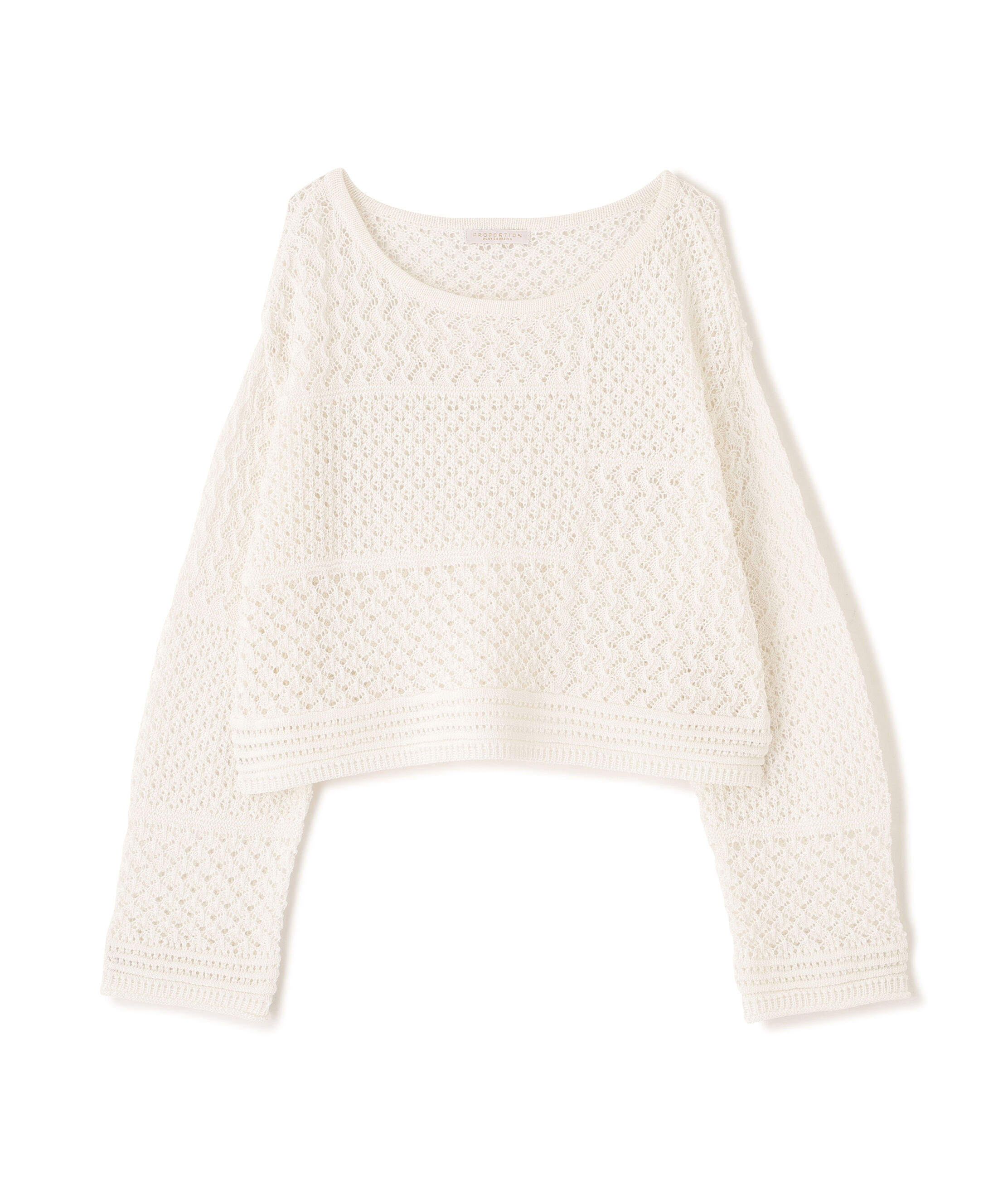 PROPORTION BODY DRESSING「透かし編みボックスニット　26SS」|ニット・セーター|