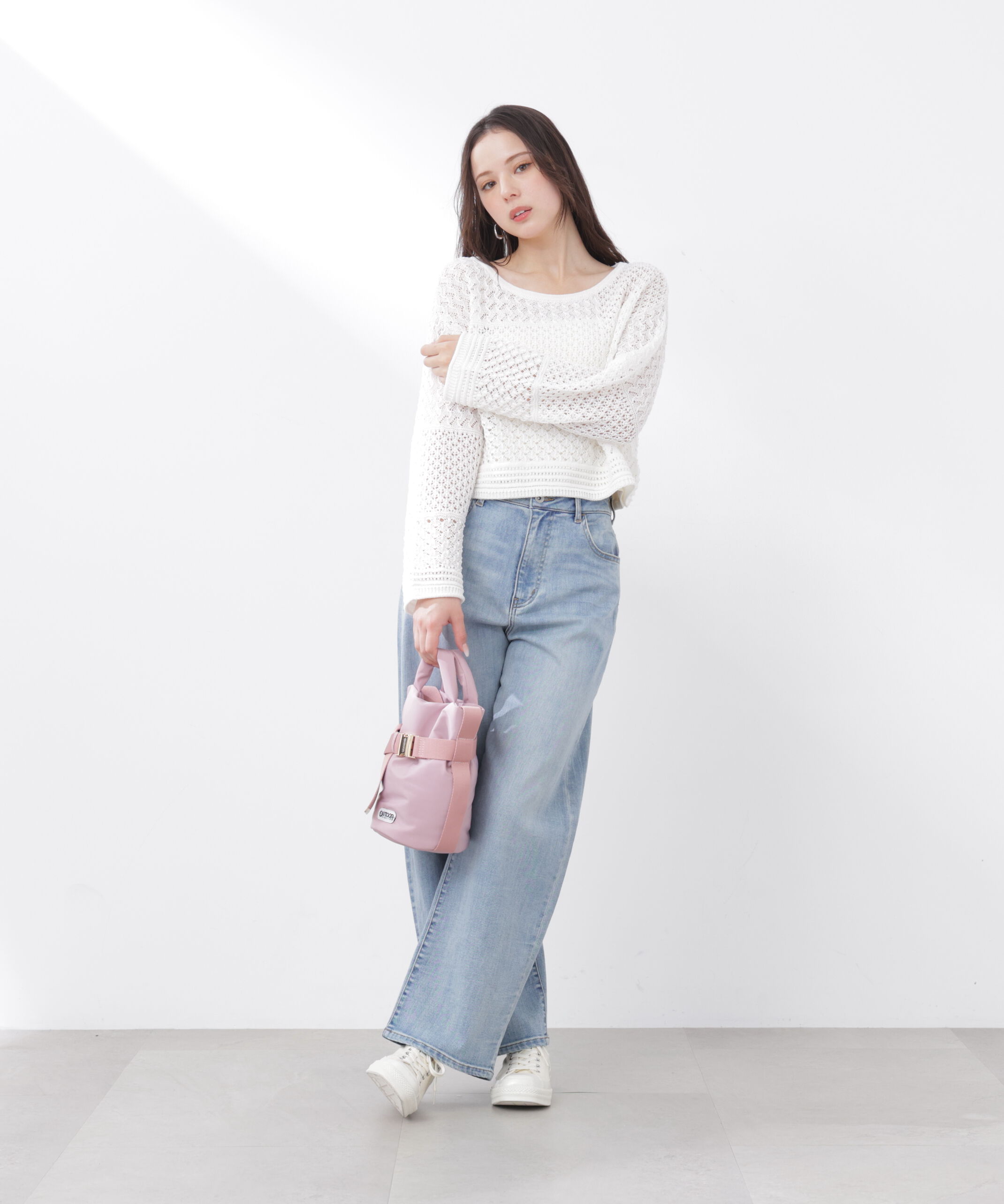 PROPORTION BODY DRESSING「透かし編みボックスニット　26SS」|ニット・セーター|