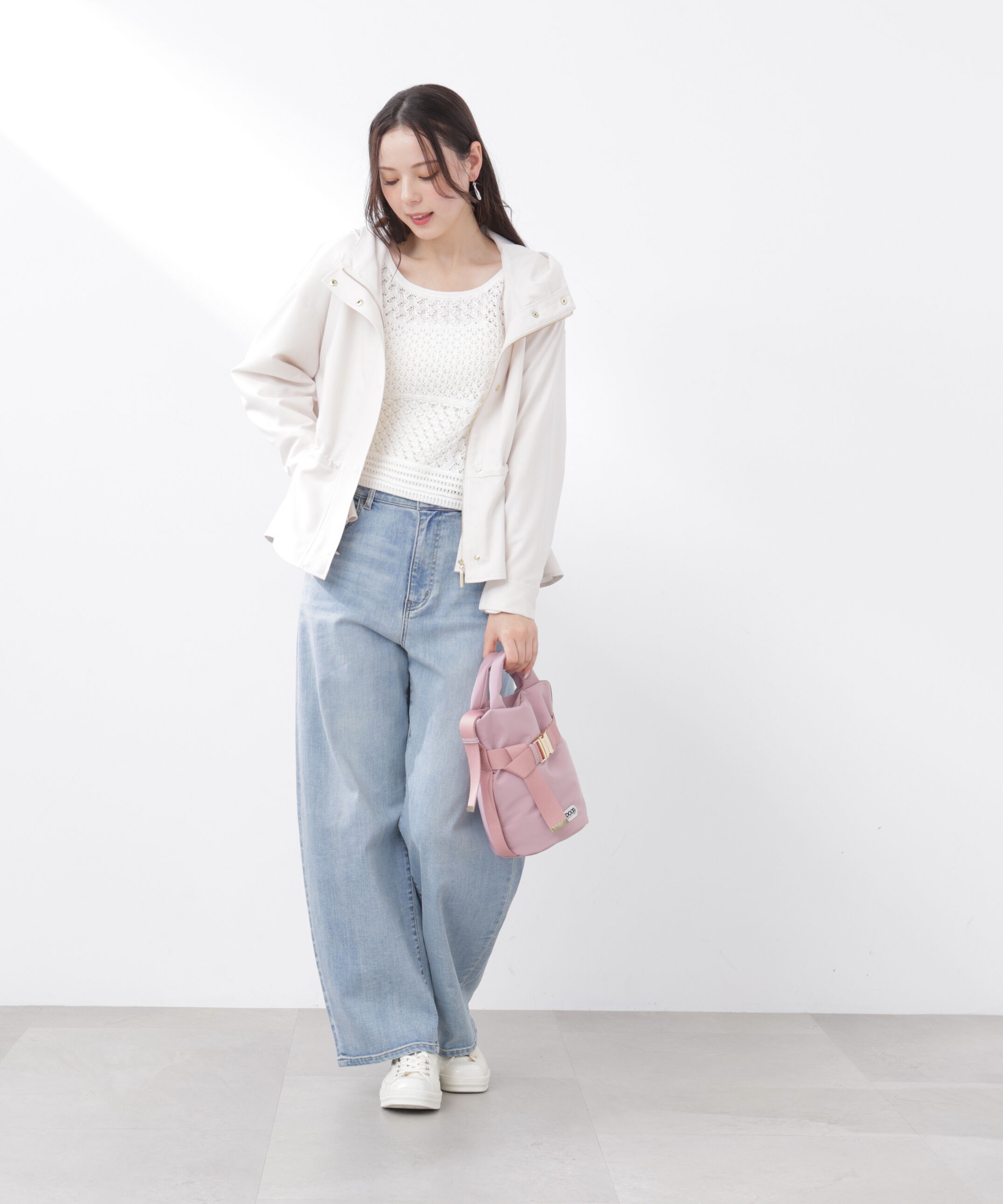 PROPORTION BODY DRESSING「透かし編みボックスニット　26SS」|ニット・セーター|