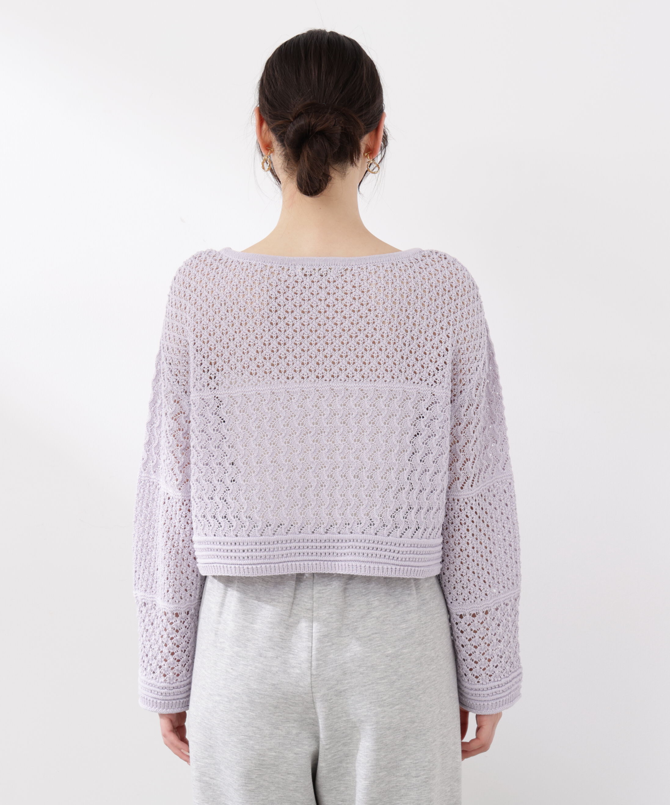 PROPORTION BODY DRESSING「透かし編みボックスニット　26SS」|ニット・セーター|