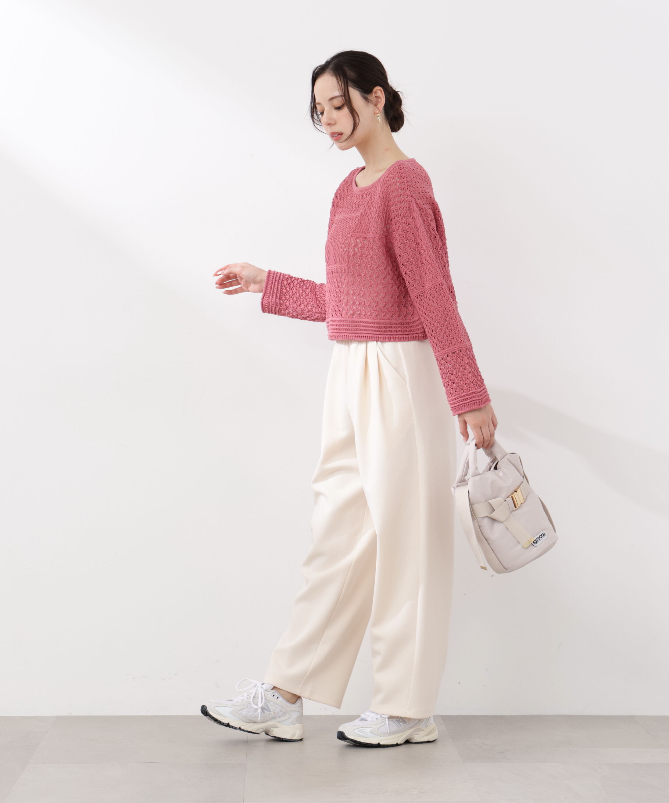 PROPORTION BODY DRESSING「透かし編みボックスニット　26SS」|ニット・セーター|