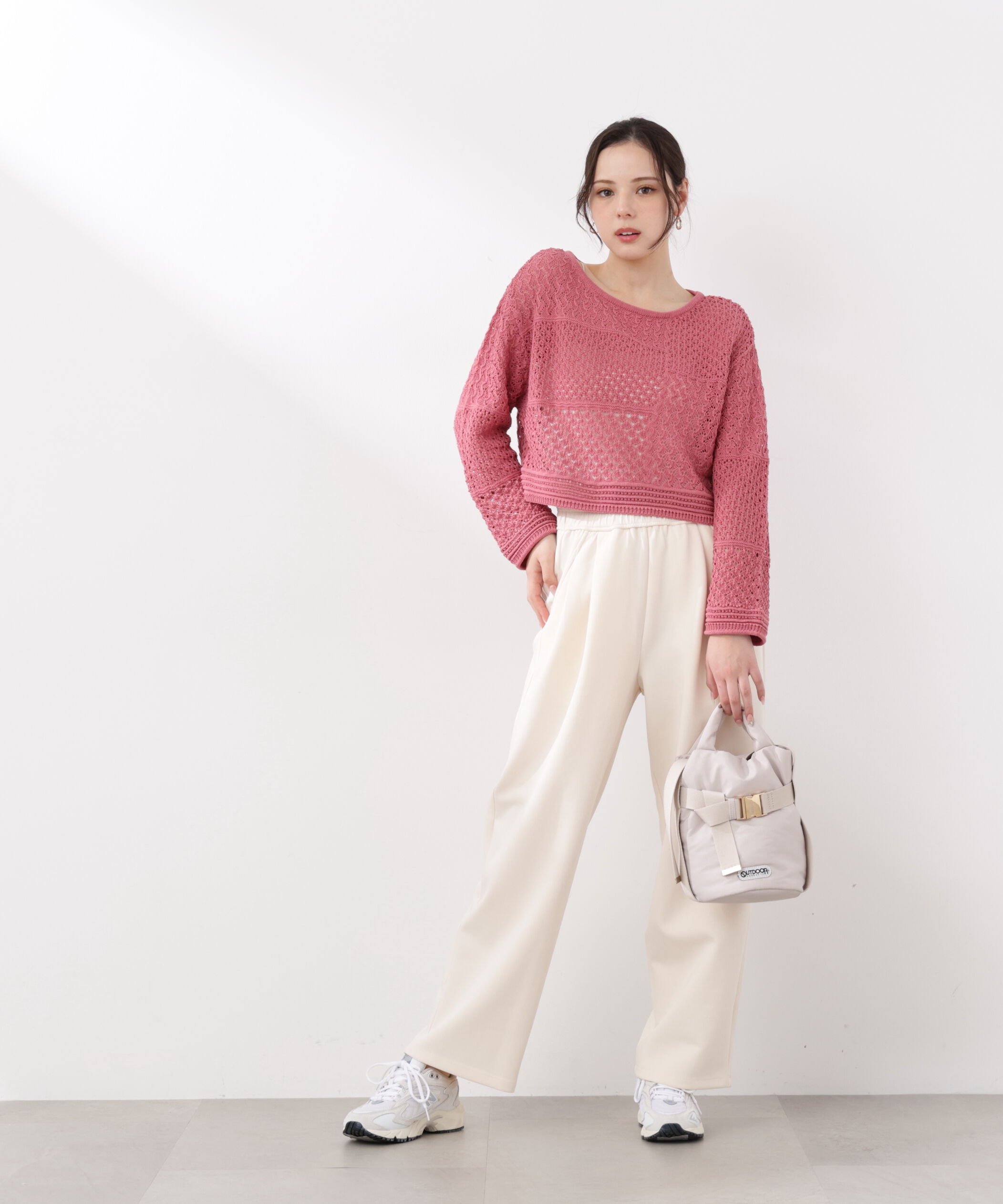 PROPORTION BODY DRESSING「透かし編みボックスニット　26SS」|ニット・セーター|