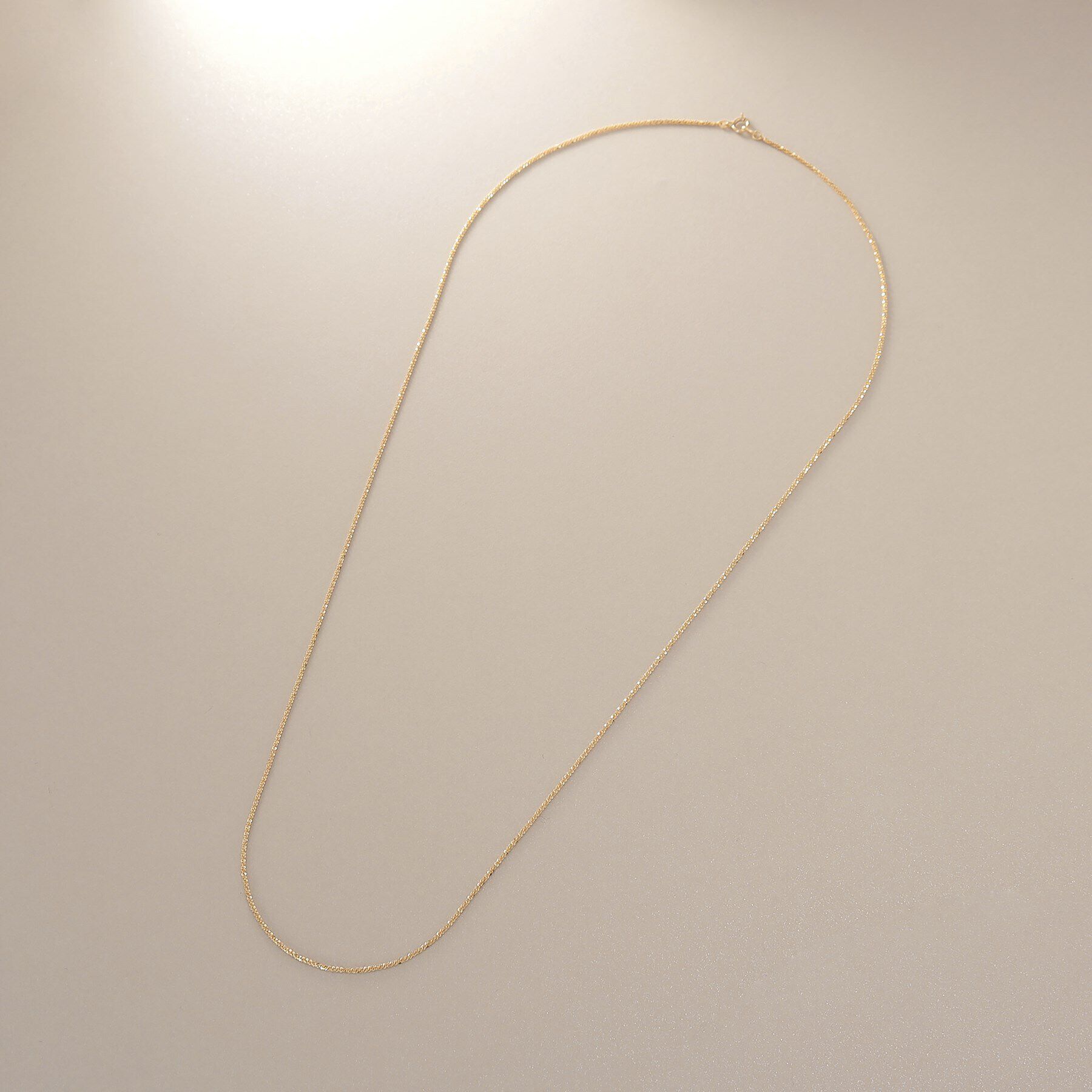 COCOSHNIK「K10クリスクロスチェーン ネックレス（60cm）」|ネックレス|