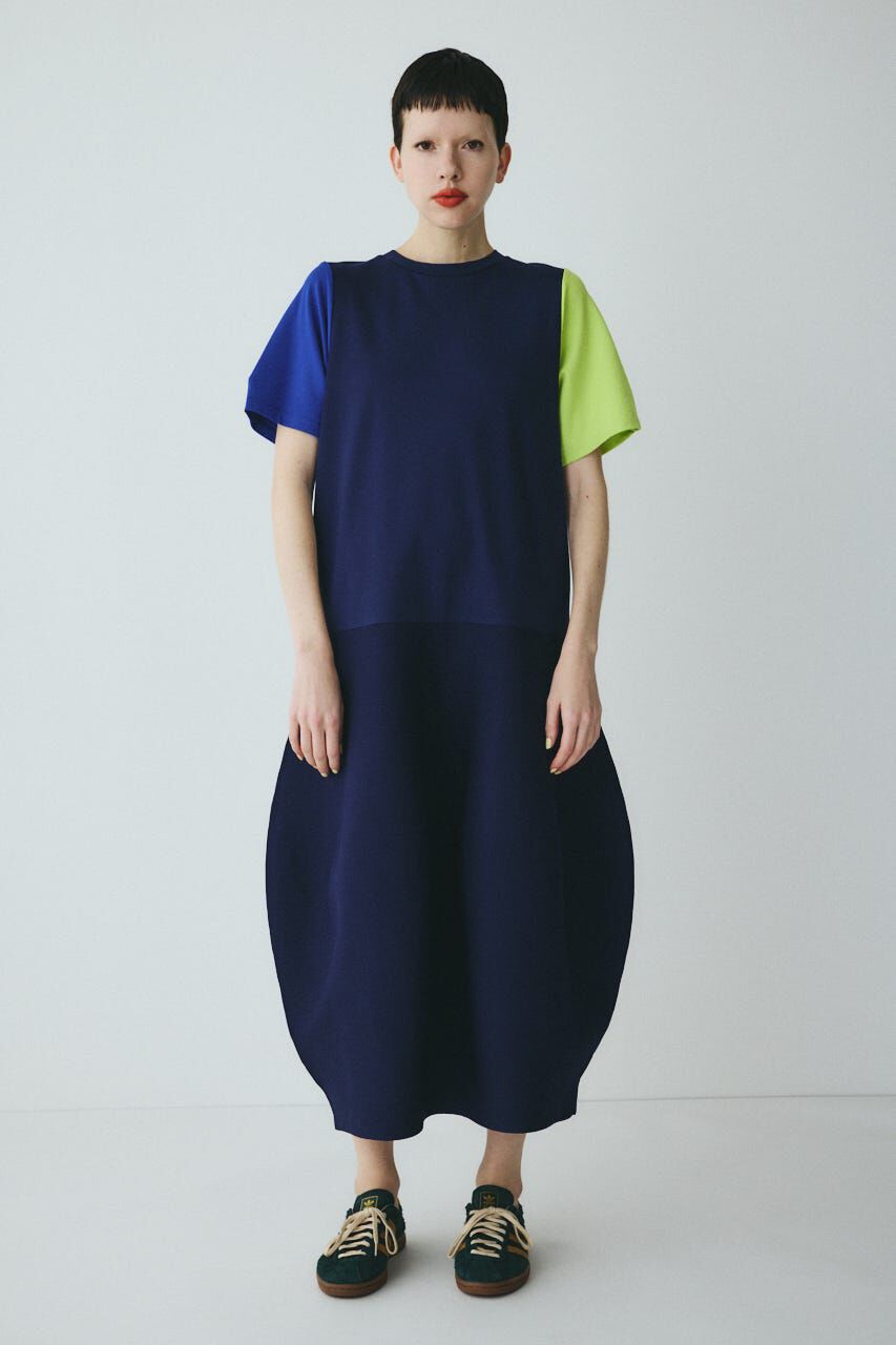HeRIN.CYE「Docking balloon hem dress」|ワンピース|柄NVY5