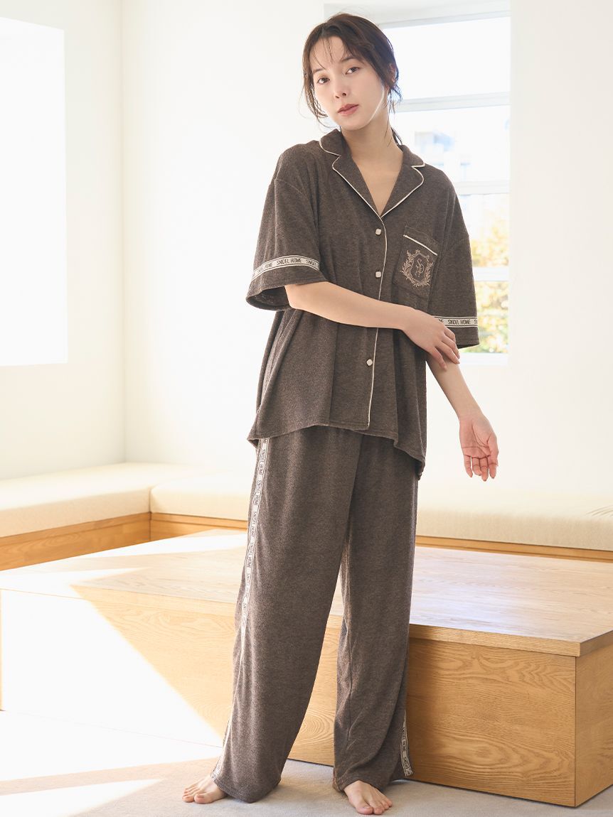 SNIDEL HOME「【sorbet light】【接触冷感】メランジパイルロングパンツ」|ルームウェア|