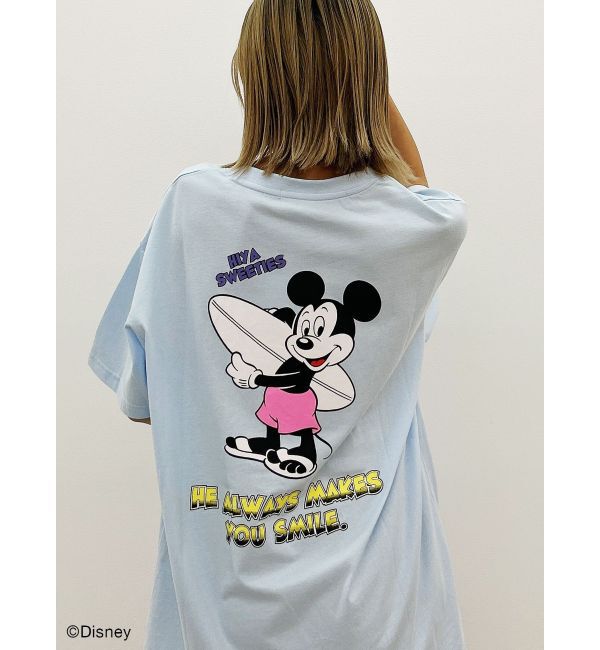 GYDA「Mickey Mouse / バックプリントBIG Tシャツ」|Tシャツ・カットソー|