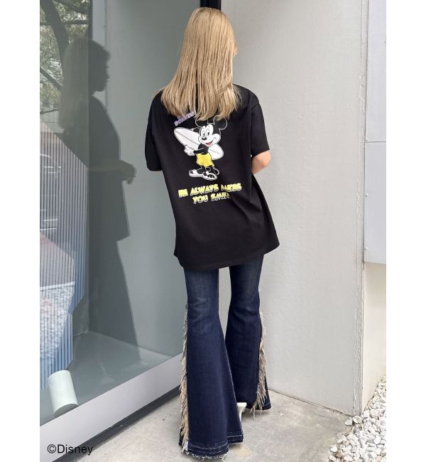 GYDA「Mickey Mouse / バックプリントBIG Tシャツ」|Tシャツ・カットソー|