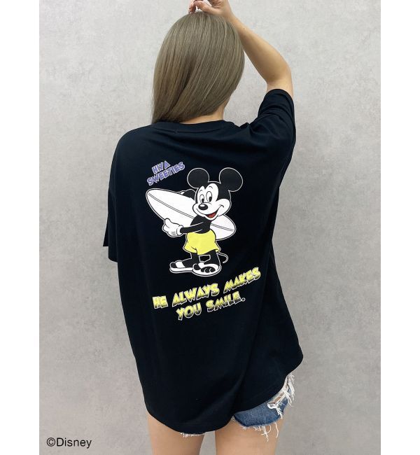 GYDA「Mickey Mouse / バックプリントBIG Tシャツ」|Tシャツ・カットソー|